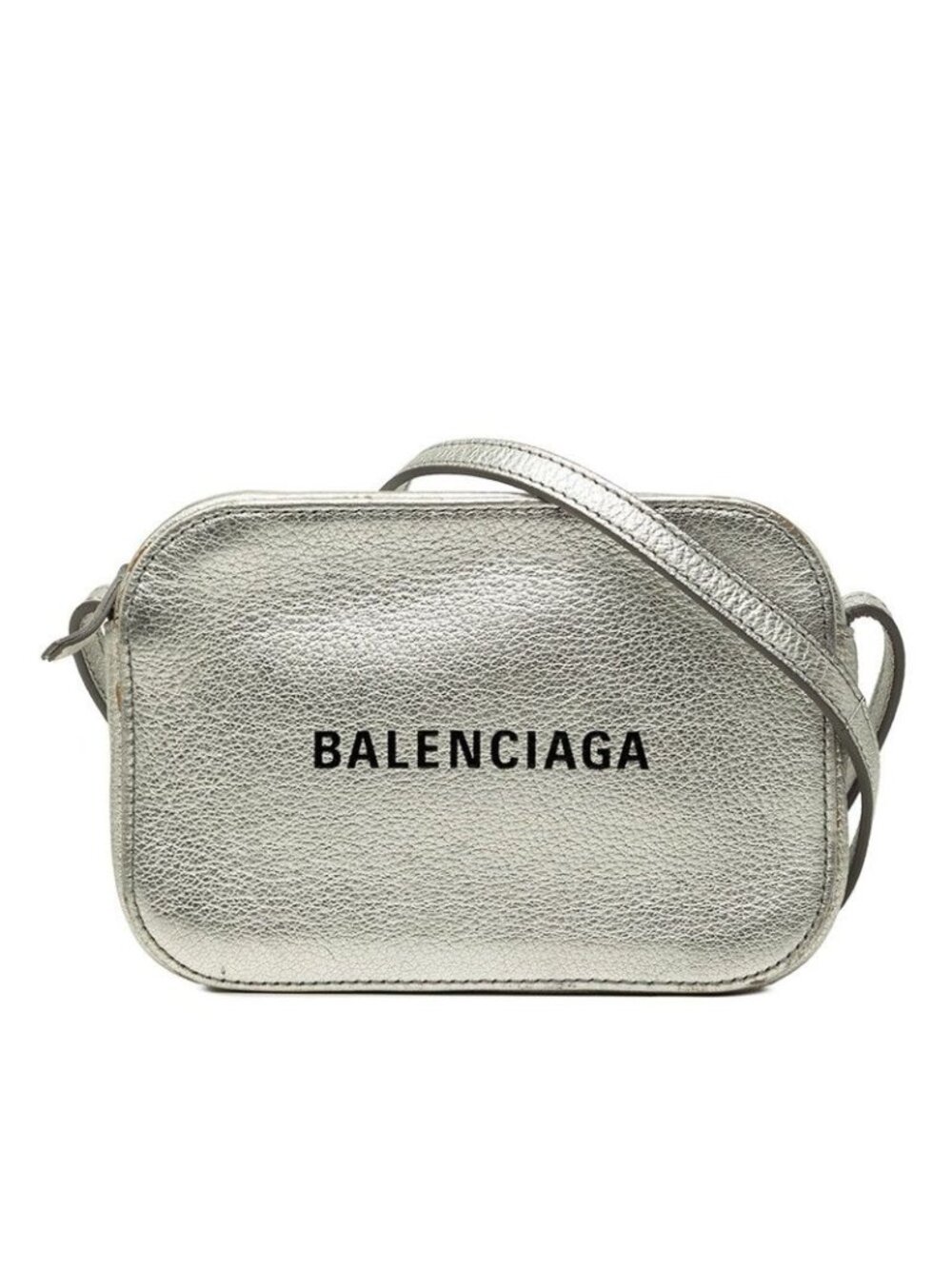 Balenciaga Everyday Camera Bag XS Crossbody Silver Leather